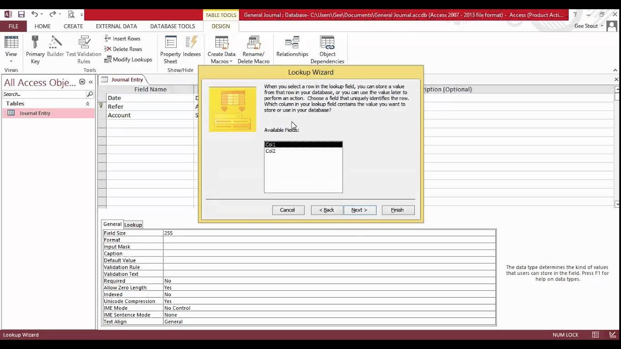 using microsoft access for accounting