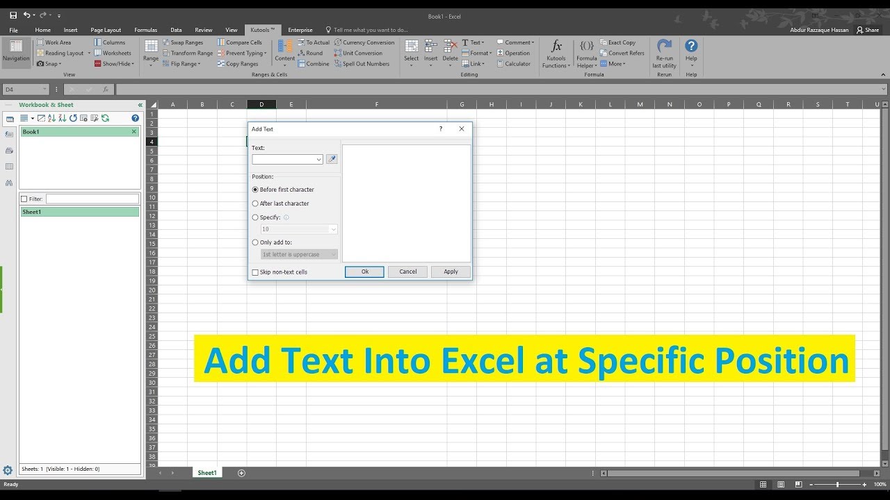 kutools for excel 22.00